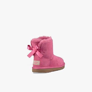 Ugg Mini Bailey Bow II Kids Classic Boots Pink (2810MHLNQ)